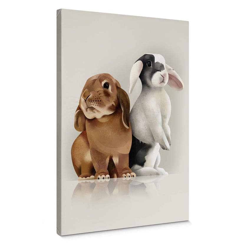 Brun duktavla - Bunny Love