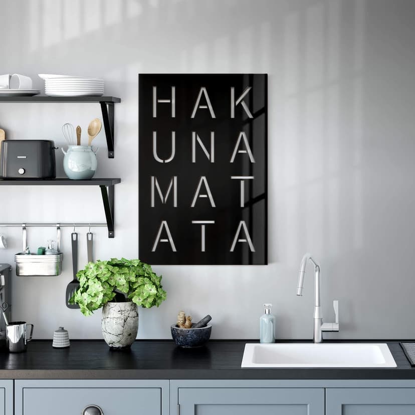 Dekorativ bild akrylglas - Hakuna Matata-tavla