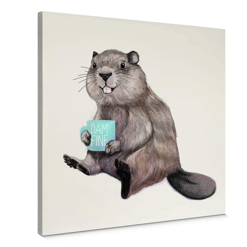 Canvastavla Graves - Jävligt fint kaffe