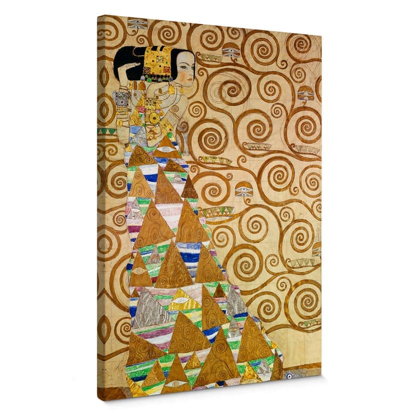 Klimt dukbild - Förväntan