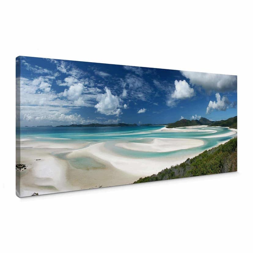Canvastavla Whitehaven Beach - Panorama