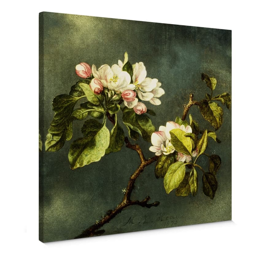 Canvastavla Heade - Äppelblomster