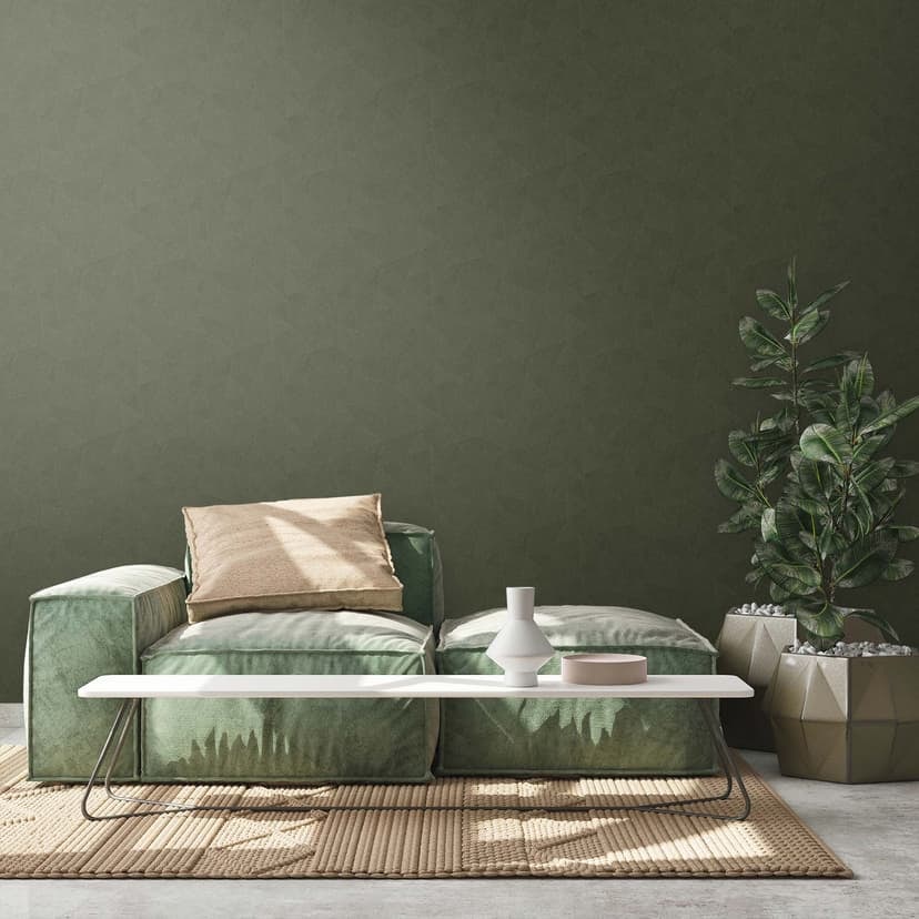 Non-woven tapet grön modern grafisk design tapet mörkgrön tapet