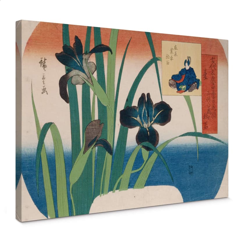 Canvastavla Hiroshige - Iris