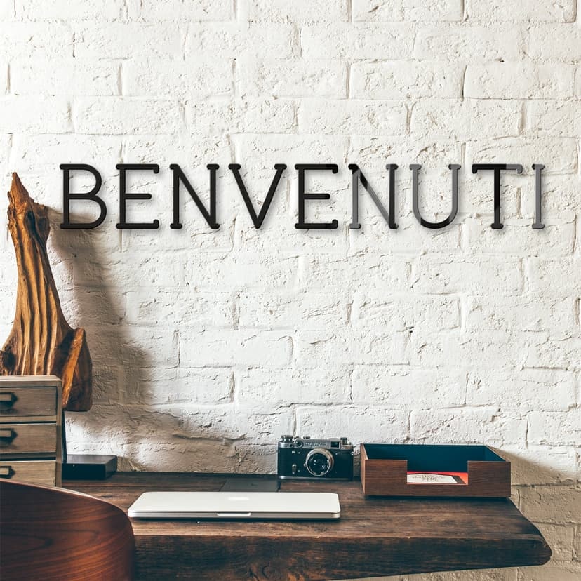 Akrylbokstäver Benvenuti