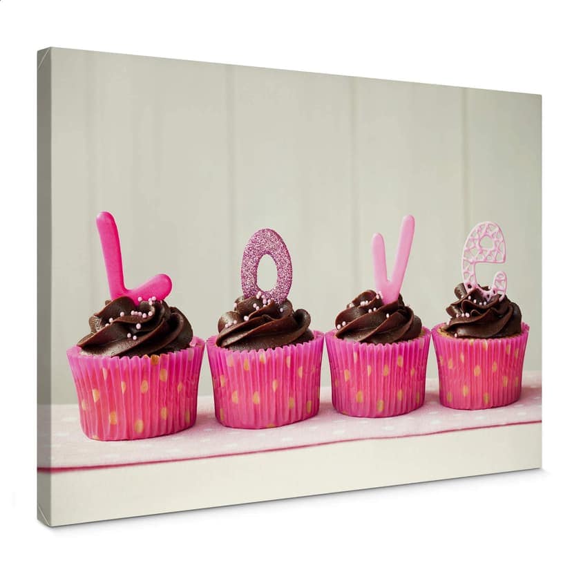 Härliga cupcakes Canvastavla