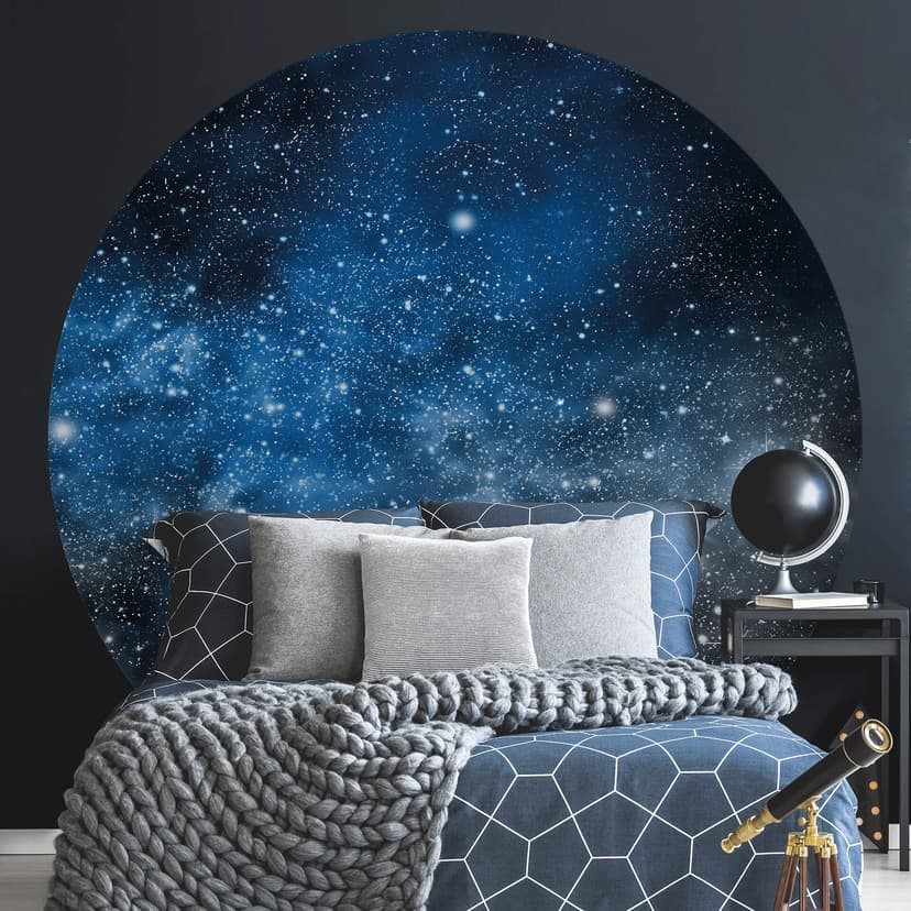 Calm Space - Rund Fototapet - non-woven tapet/självhäftande non-woven tapet
