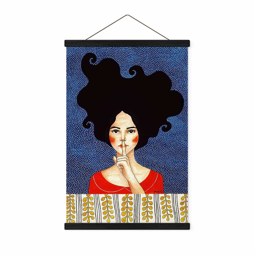 Tystnad Textil poster - Hülya