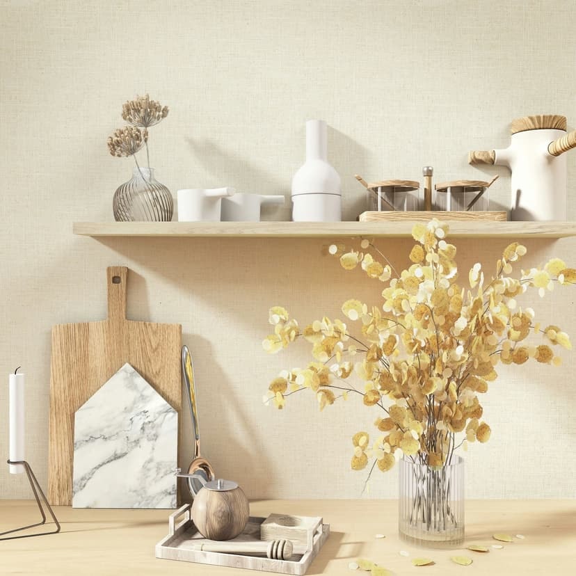 Icke-vävd tapet textil, strukturerad slät modern matt i beige