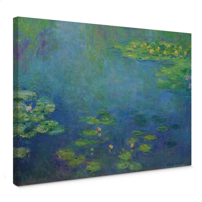 Canvastavla Monet - Damm med näckrosor