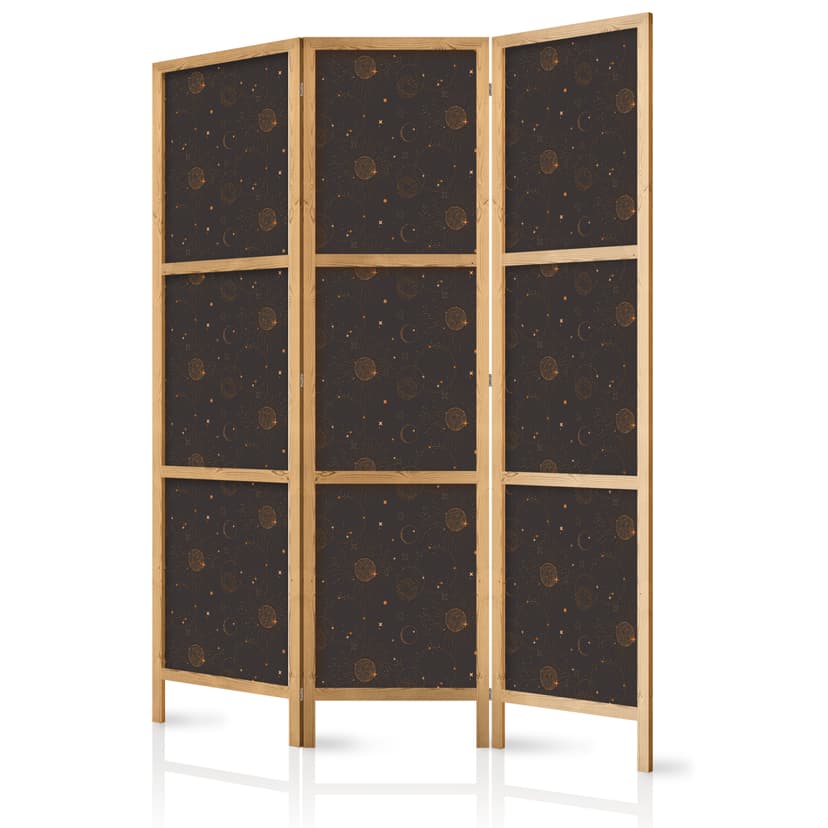 Japanischer Paravent Raumteiler - Night Sky, 3-teilig