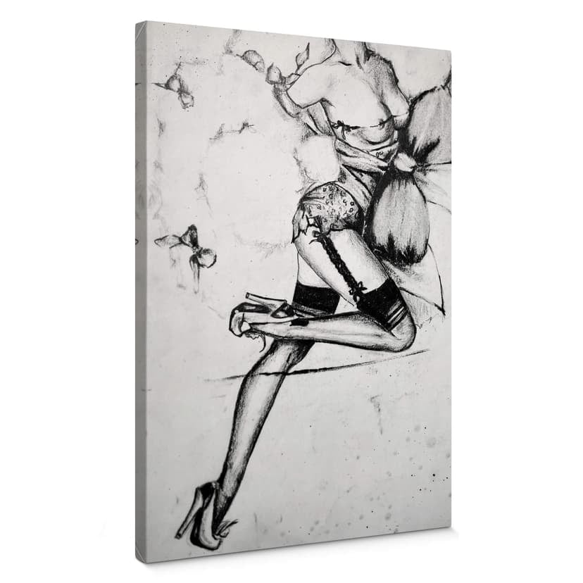 Förförisk pin-up Canvastavla