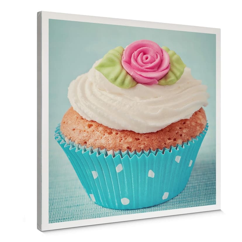 Sweet Cupcake Canvastavla - fyrkantig