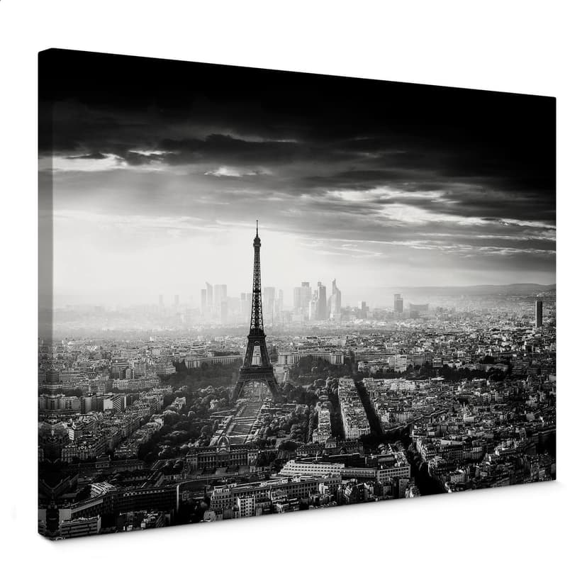 Canvastavla Marx - Paris i dimman