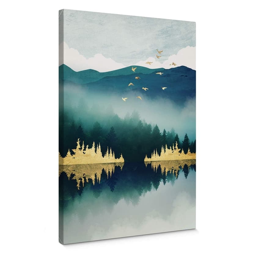 Canvastavla SpaceFrog Designs - Lugn morgon