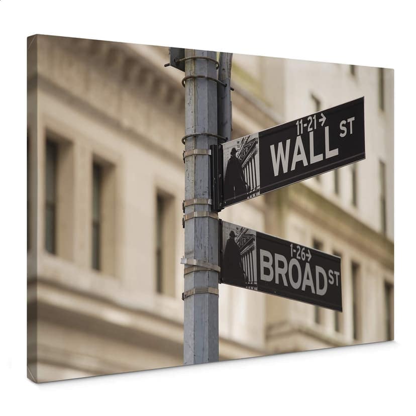 Canvastavla Wallstreet