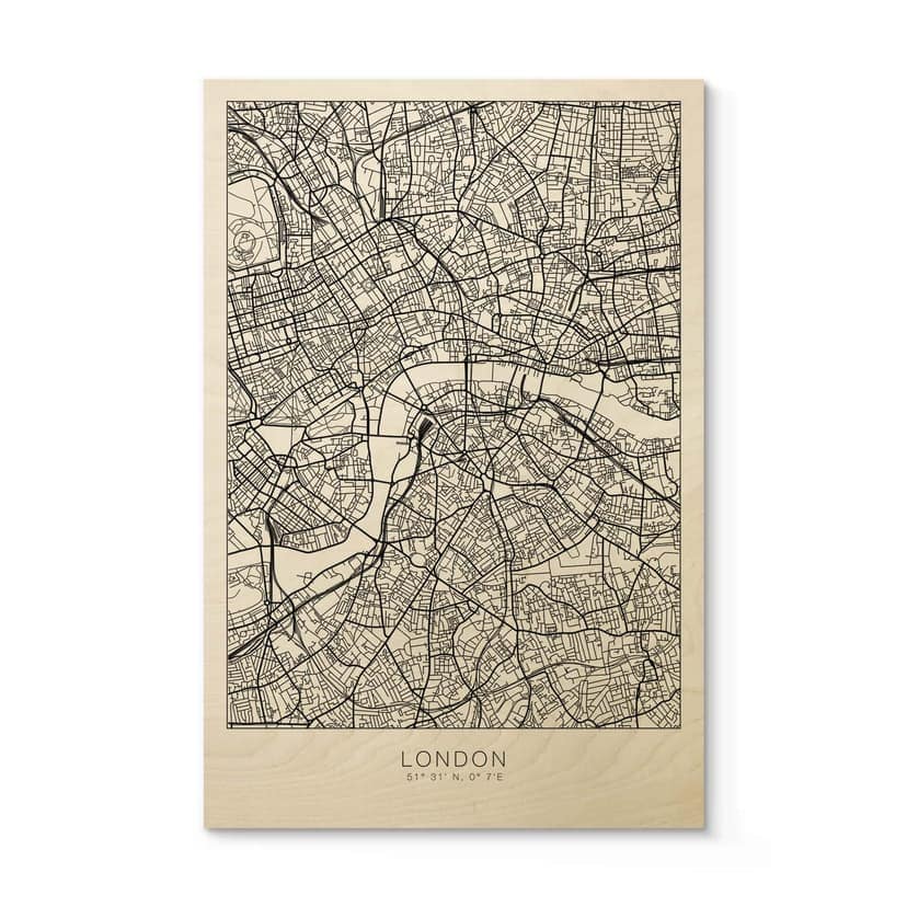 Träposter över London