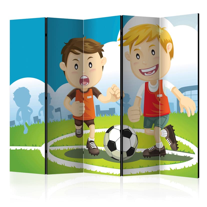 Paravent Raumteiler -  Sportplatz , 5-teilig - 225x172 cm