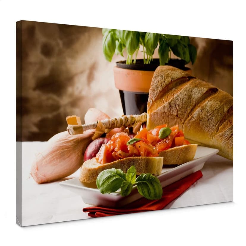Canvastavla Bruschetta all'Italiana