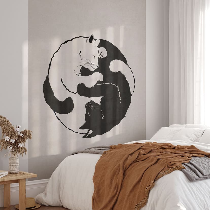 Fototapeter katter Ying & Yang - Tunaboylu