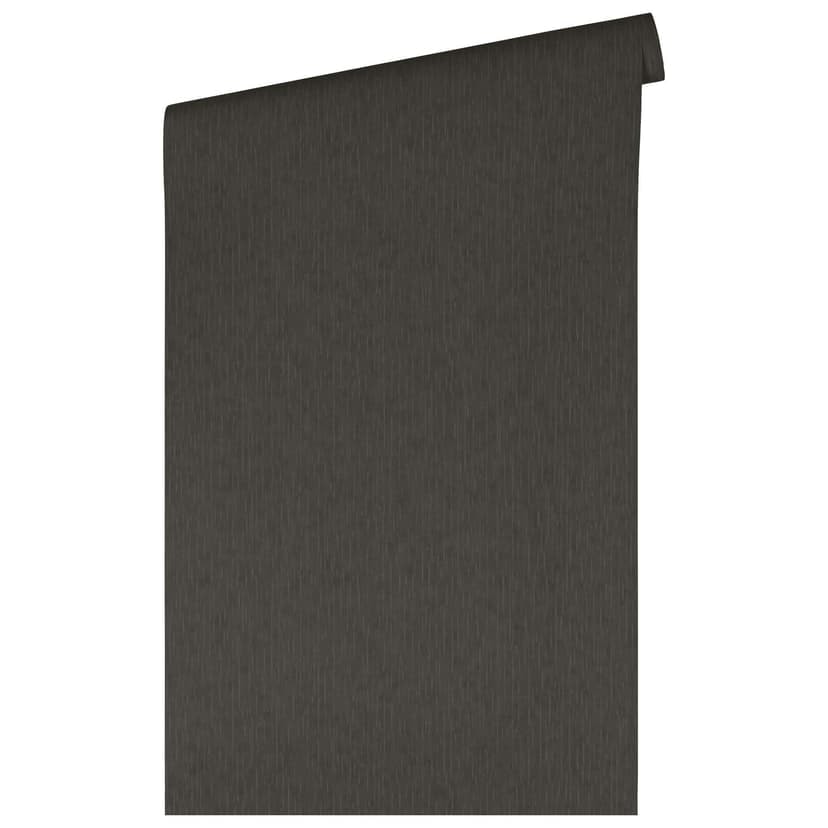 Versace Home lyxig designer non-woven tapet svart mörk enfärgad vanlig tapet