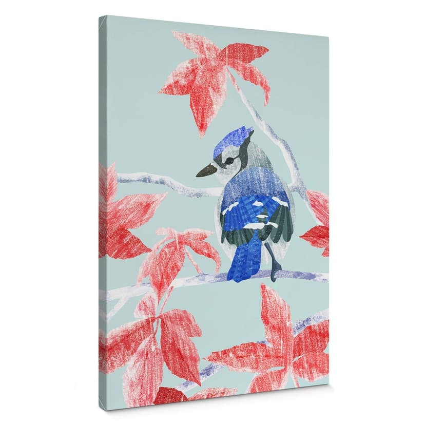 Canvastavla Goed Blauw - Kungsfiskaren