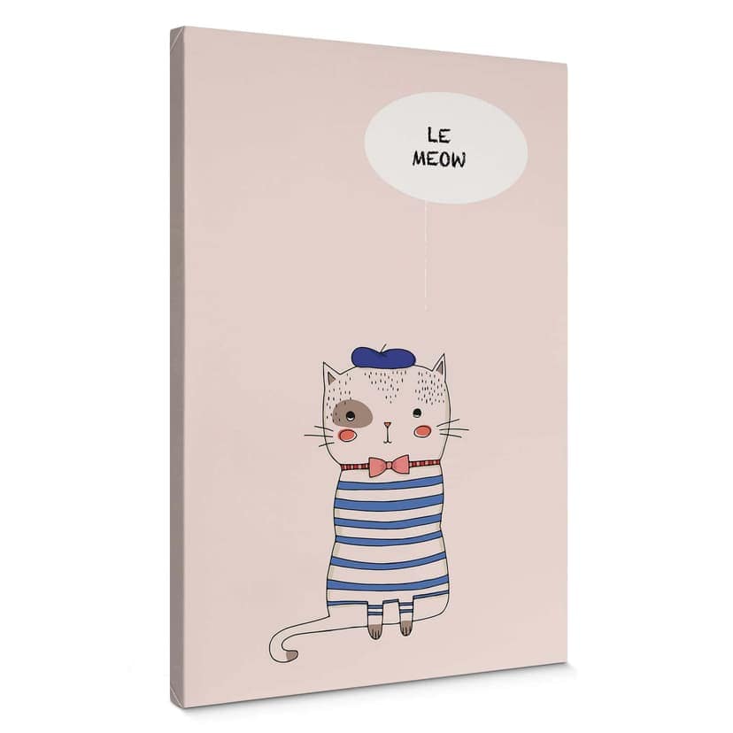 Canvastavla Kubistika - Le Meow