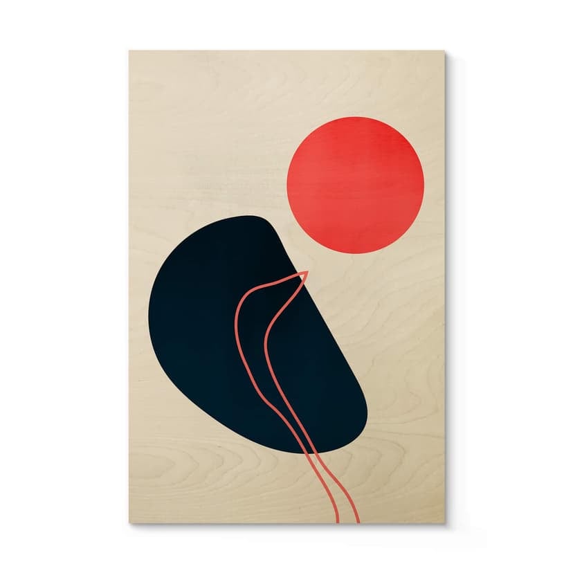 Cubistika Träposter - Abstraktion