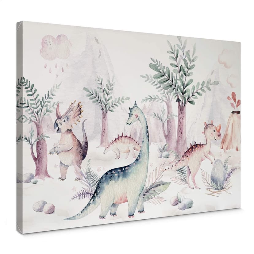 Canvastavla Kvilis - Dinosauriernas värld