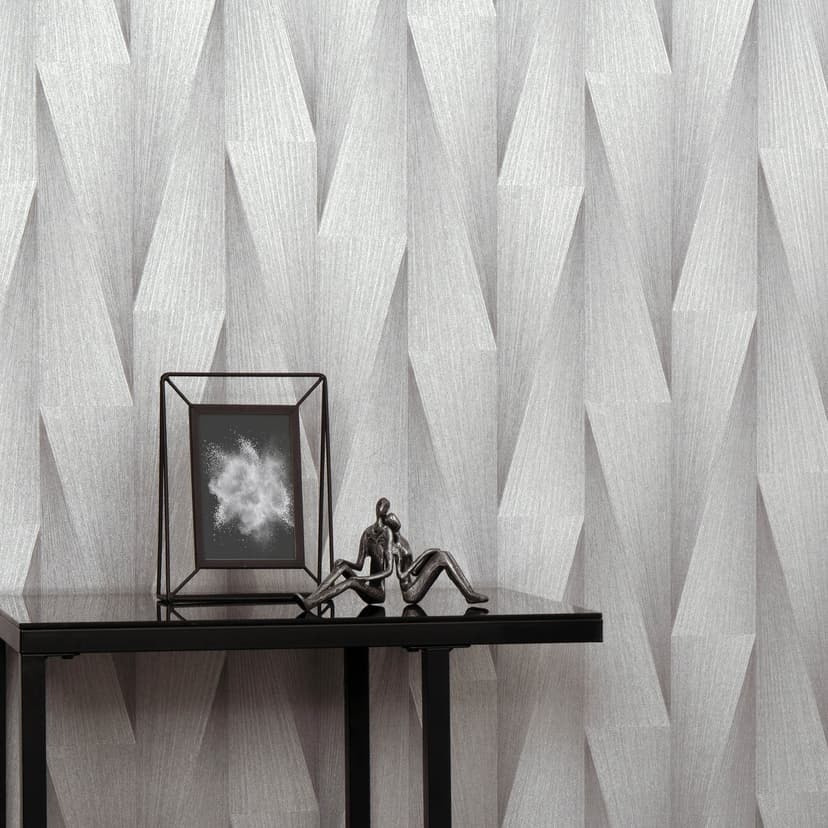Guido Maria Kretschmer grafisk tapet Shift Fashion for Walls 5 ljusgrå