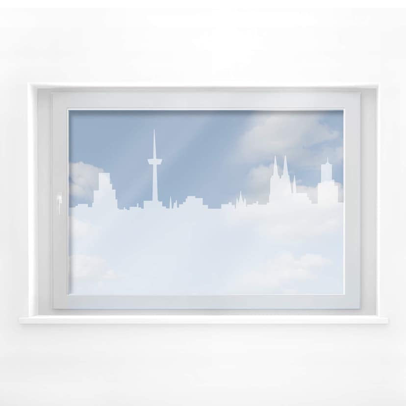 Kölns skyline fönsterdekor