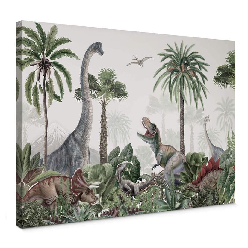 Canvastavla Kikki Belle - Dinosauriernas äventyr