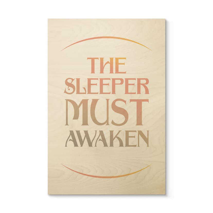 Träposter filmcitat från Dune - The Sleeper måste vakna