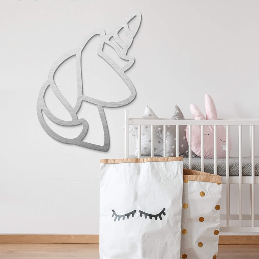 Aluminium Dibond silvereffekt - Unicorn
