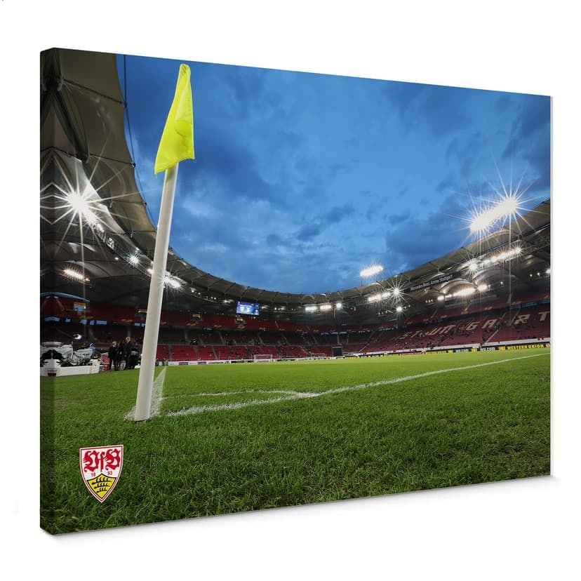 Canvastavla VfB Stuttgart Arena natt