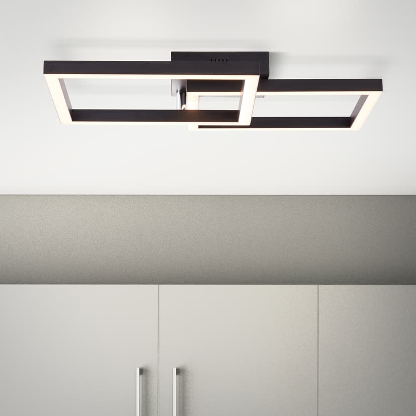 Deckenleuchte Kayla 1 Schwarz, 32W, 9 x 50 cm, Metall Deckenlampe