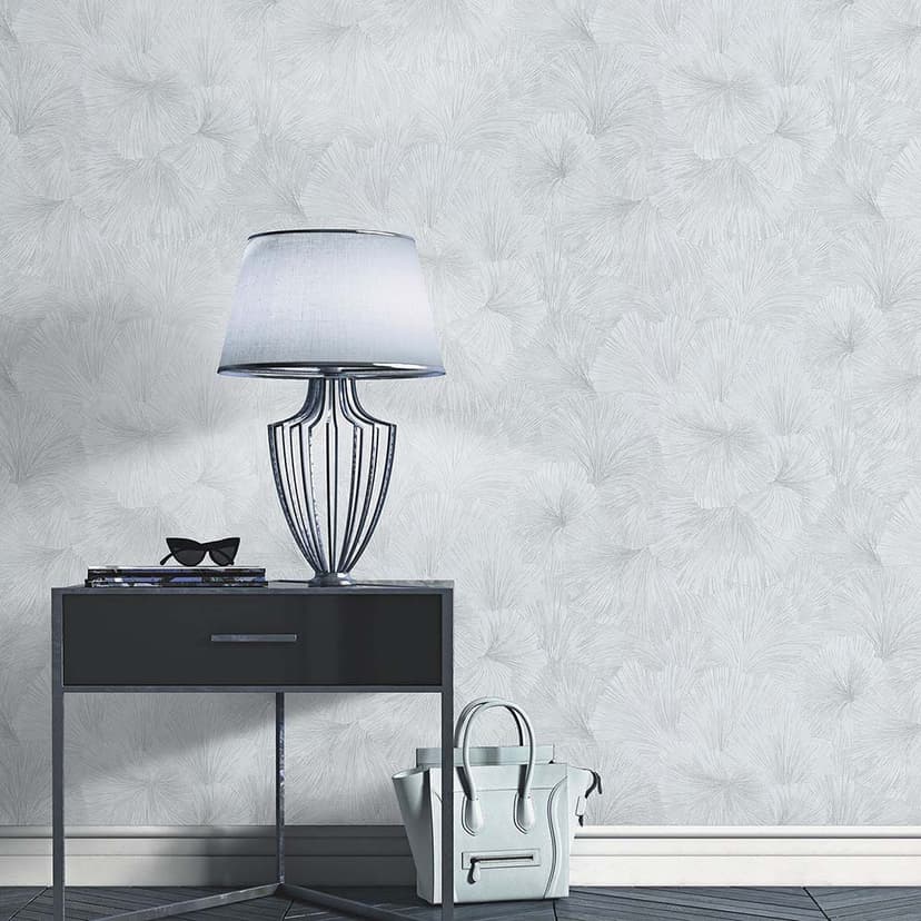 Bladtapet, mönstertapet Fashion for Walls 4 av Guido Maria Kretschmer silver