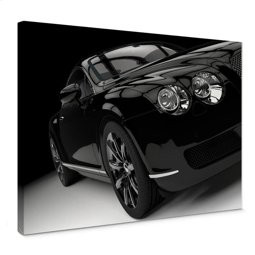 Canvastavla Metallic Car Black 02