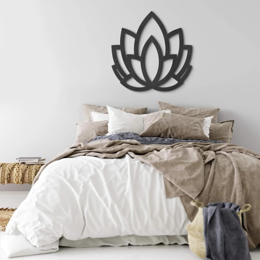 MDF - Väggdekorationer i trä - Yoga lotusblomma