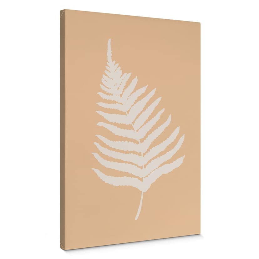 Canvastavla ormbunke blad silhuett - 1X Studio