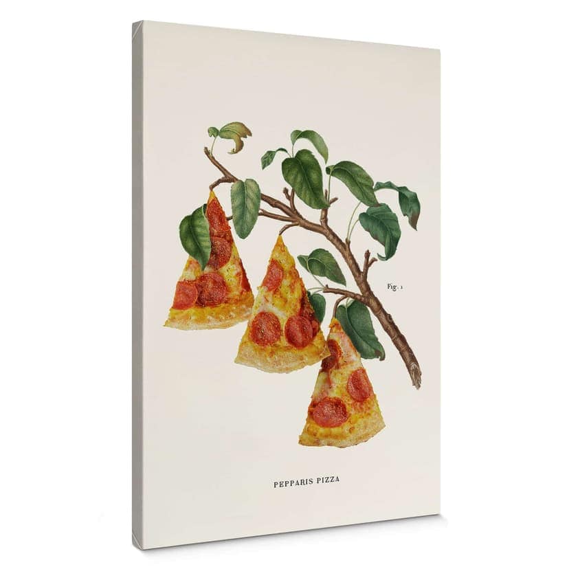 Canvastavla Lös - Pizza växt