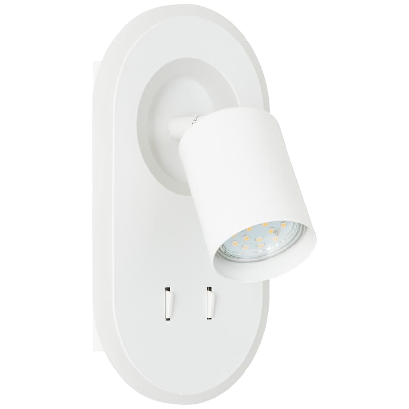 Wandspot Katharina 1 Weiss, 9W, 22 x 12 cm, Kunststoff Spot
