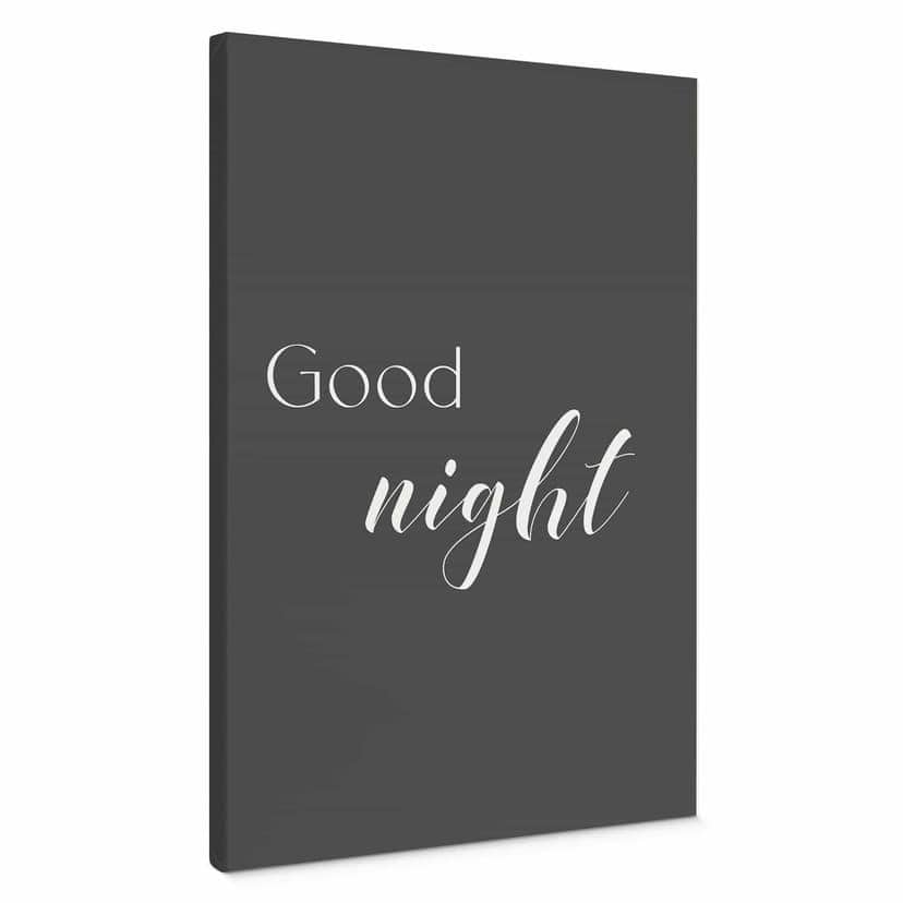 Canvastavla God natt
