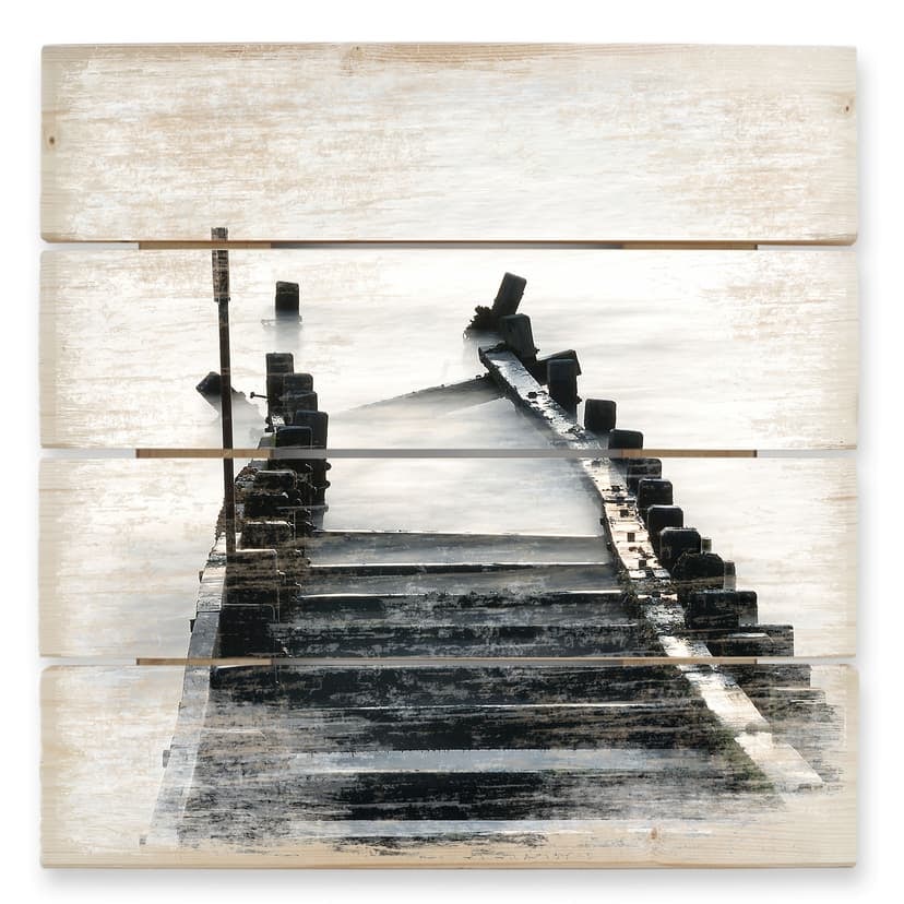 Trätavla Vägen till ingenstans - 40x41,5 cm