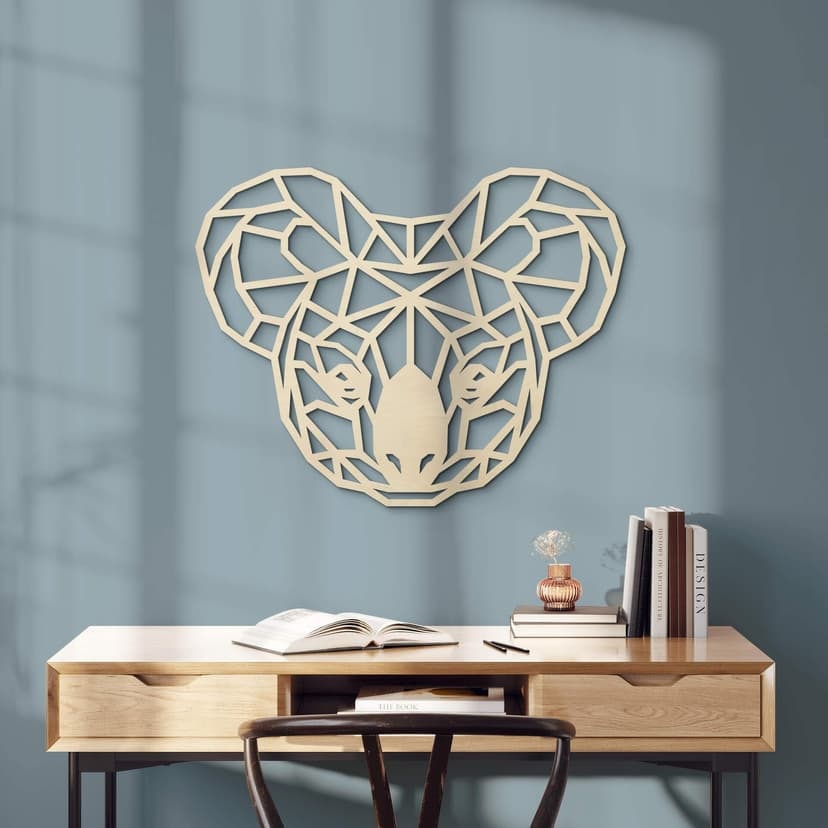 Konst i poppelträ - Origami Koala