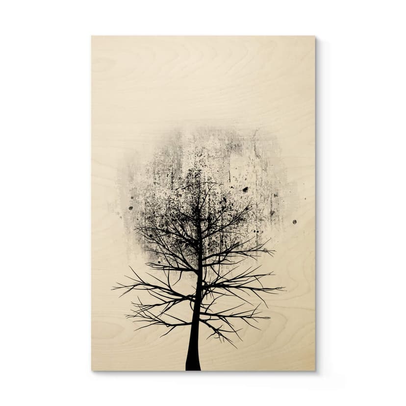 Kubistika Träposter - Trädstudie 01
