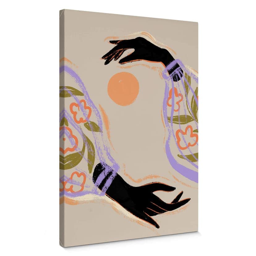 Tavelkonst på canvas - Arty Guava - Omfamna solen