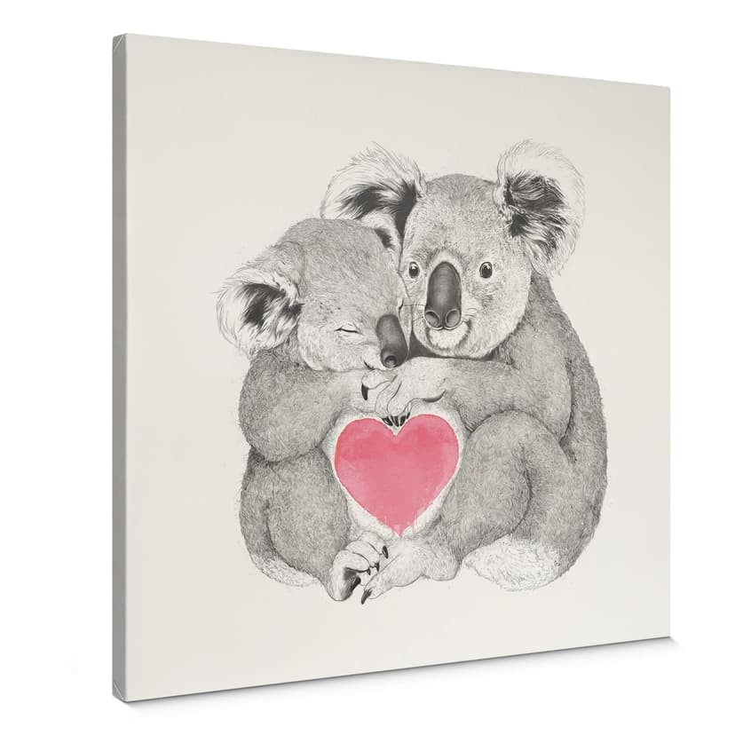 Canvastavla Graves - Koala älskar kramar
