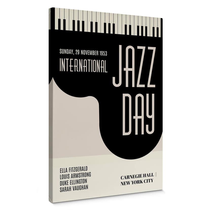 Canvastavla Kubistika - Jazzdag