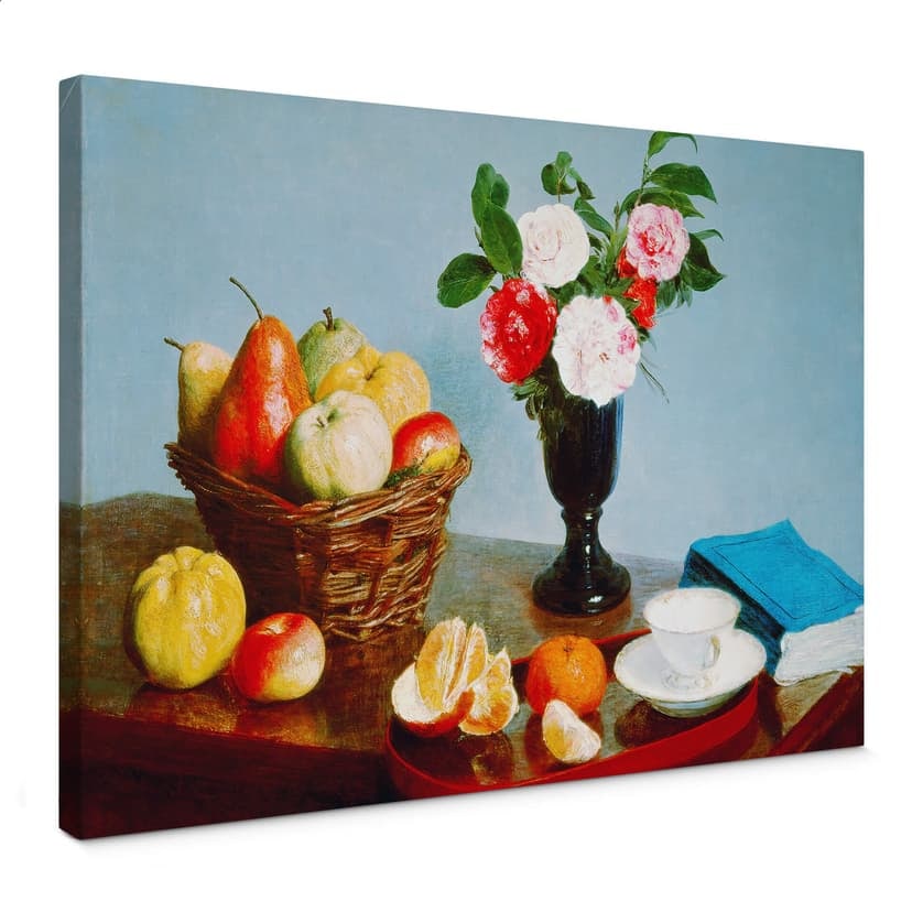 Canvastavla Fantin-Latour - Stilleben